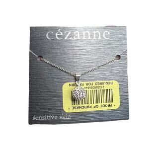 Cezanne rhinestone sphere pendant necklace